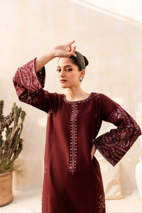 Adney 2Pc - Embroidered Khaddar Dress (2-5 weeks delivery)