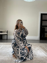 Load image into Gallery viewer, New blue crystal lawn collection 2 piece lawn long shirt with trouser