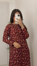 Load image into Gallery viewer, Printed Co-ord Maroon