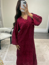 Load image into Gallery viewer, Crochet kaftan with trousrer. Eid collection