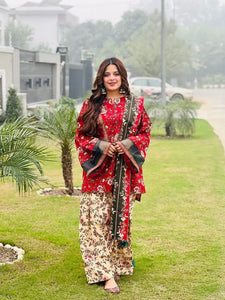 3 piece Printed Khaddar (2-4 weeks delivery)