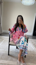 Load image into Gallery viewer, Dananeer inspired lawn printed coord set with shirt and trouser Asian clothing