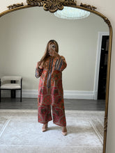 Load image into Gallery viewer, Jacquard printed 2 piece set with shirt and trouser.