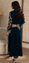 Load image into Gallery viewer, Design 3 Velvet Embroidered coord with plazzo trouser