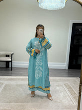 Load image into Gallery viewer, Khadi net 2 piece long shirt Coord sets