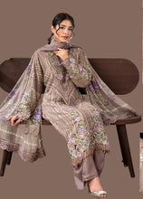 Load image into Gallery viewer, Maria B inspired collection. Chiffon shirt with embroidery and embellishments. Trouser and duppata.