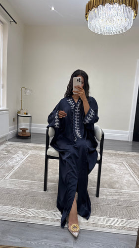 Women’s diamonte detail floaty oversized for maxi dress abaya