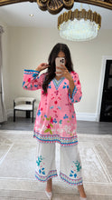 Load image into Gallery viewer, Dananeer inspired lawn printed coord set with shirt and trouser Asian clothing
