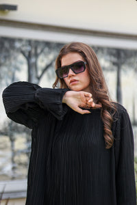Black Pleated Co-Ord Set (2-5 weeks delivery)