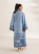 Load image into Gallery viewer, Blue Printed Embroidered Shirt (2-4 weeks delivery)