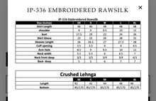 Load image into Gallery viewer, IP-336 EMBROIDERED RAWSILK (2-4 weeks delivery)