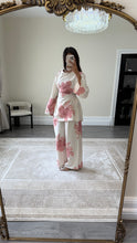 Load image into Gallery viewer, New floral coord set with side tie detailing and wide leg trouser