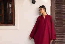 Load image into Gallery viewer, 2PC Embroidered Khaddar MSK 05 – Maroon (2-4 weeks delivery)