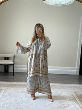 Load image into Gallery viewer, Jacquard printed 2 piece set with shirt and trouser.