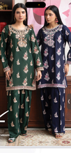Load image into Gallery viewer, Design 3 dhanak Embroidered coord with farshi shalwar