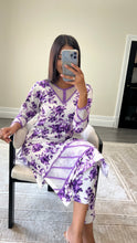 Load image into Gallery viewer, Poly cotton printed 2 piece coord with shirt and trouser.