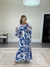 Load image into Gallery viewer, Printed long kaftan with trouser 2 piece set