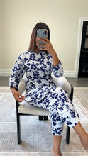 Load image into Gallery viewer, Poly cotton printed 2 piece coord with shirt and trouser.