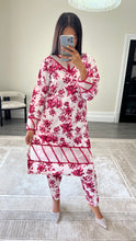 Load image into Gallery viewer, Poly cotton printed 2 piece coord with shirt and trouser.