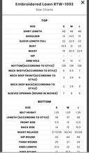 Load image into Gallery viewer, EMBROIDERED LAWN RTW-1092 (2-4 weeks delivery)