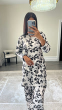 Load image into Gallery viewer, Poly cotton printed 2 piece coord with shirt and trouser.