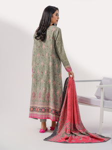 3 Piece Khaddar Suit-Embroidered (Pret) (2-5 weeks delivery)