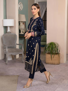 2 Piece Velvet Suit-Embroidered(Pret) (2-5 weeks delivery)
