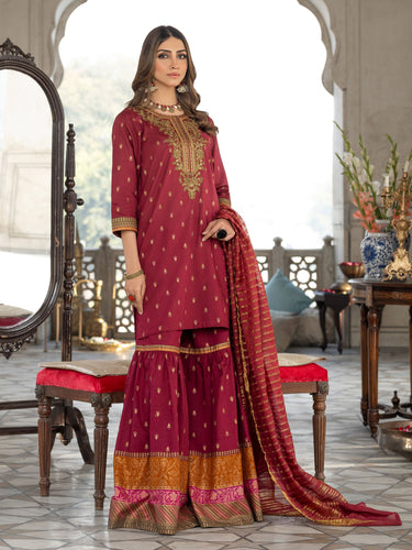 3 Piece Lawn Suit-Embroidered(Pret)(2-5 weeks delivery)
