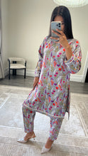 Load image into Gallery viewer, Poly cotton printed 2 piece coord with shirt and trouser.