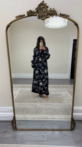 Embroidered floral dress
