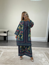 Load image into Gallery viewer, Jacquard printed 2 piece set with shirt and trouser.