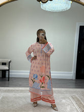 Load image into Gallery viewer, Khadi net 2 piece long shirt Coord sets