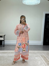 Load image into Gallery viewer, Khadi net 2 piece long shirt Coord sets