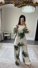 Load image into Gallery viewer, New floral coord set with side tie detailing and wide leg trouser
