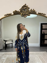Load image into Gallery viewer, Long fusion 2 piece coord with detailing neckline. Shirt and trouser. Pakistani outfit.