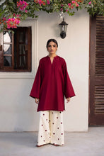 Load image into Gallery viewer, 2PC Embroidered Khaddar MSK 05 – Maroon (2-4 weeks delivery)
