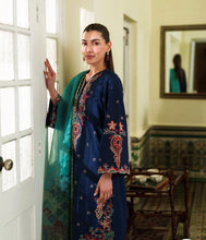 Load image into Gallery viewer, LIANA NAVY BLUE LUXURY EMBROIDERED LAWN 3PCS SET - READY TO WEAR (2-4 week’s delivery)