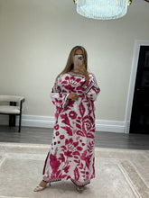 Load image into Gallery viewer, Printed long kaftan with trouser 2 piece set