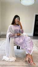 Load image into Gallery viewer, Chikankari 3 piece suit with crinkle duppata