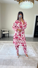 Load image into Gallery viewer, Poly cotton printed 2 piece coord with shirt and trouser.