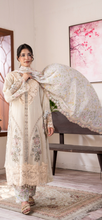 Load image into Gallery viewer, Maria B inspired collection. Chiffon shirt with embroidery and embellishments. Trouser and duppata.