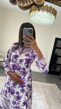 Load image into Gallery viewer, Poly cotton printed 2 piece coord with shirt and trouser.