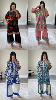 Summer printed lawn 2 piece set