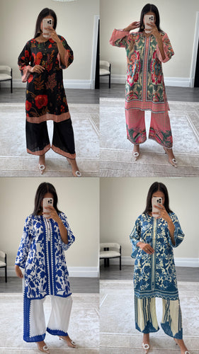Summer printed lawn 2 piece set