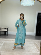 Load image into Gallery viewer, Khadi net 2 piece long shirt Coord sets