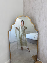 Load image into Gallery viewer, Cream dream - cotton net embellished shirt with cotton net duppata and trouser.