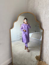 Load image into Gallery viewer, Lilac chikankari 2 piece coord with shirt and trouser.
