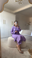Load image into Gallery viewer, Lilac chikankari 2 piece coord with shirt and trouser.
