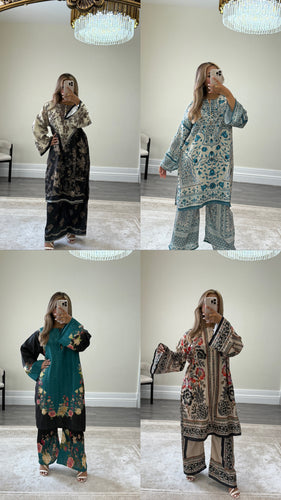 X-LARGE Summer printed lawn 2 piece set