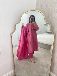 Original Agha Noor suit Pink